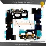 Flex Cable Apple Conector de Carga Iphone 7 7G Preto